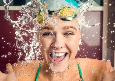 creative headshot of professional australia swimmer shayna jack